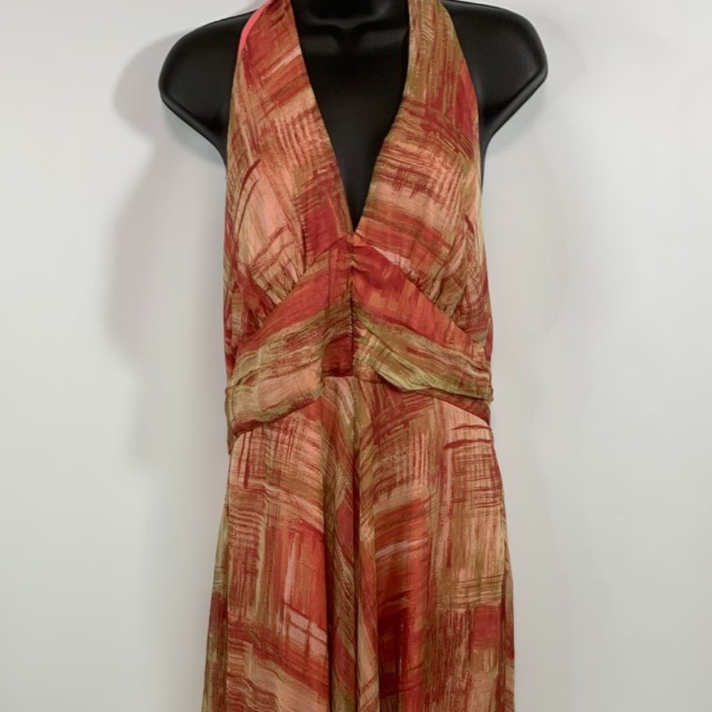 Jonathan Martin Silk Halter style Maxi Dress